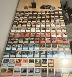 1990s Magic: The Gathering 5th Edition English Card Lot + Lands - Image 1