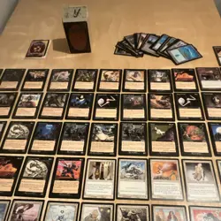 1990s Magic: The Gathering 5th Edition English Card Lot + Lands - Image 2