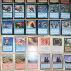 1990s Magic: The Gathering 5th Edition English Card Lot + Lands - Image 3