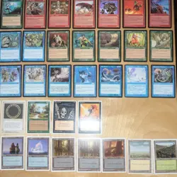1990s Magic: The Gathering 5th Edition English Card Lot + Lands - Image 4