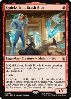 4x Quicksilver Brash Blur - Marvel Super Heroes - NM - Image 1
