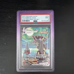 Pokemon 2021 Evolving Skies Umbreon VMAX 215/203 Secret Rare Alt Art PSA 9 - Image 1