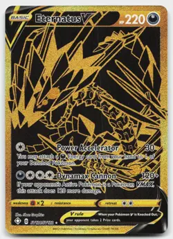 Eternatus V SV121/SV122 Secret Rare Shining Fates Shiny Vault Pokemon Near Mint - Image 1