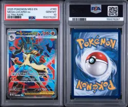 Mega Lucario EX 160/132 Ultra Rare Meg En-mega Evolution Pokemon PSA 10 - Image 1