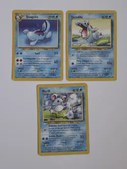 Pokemon Neo Destiny and Genesis Lot (15 Cards) - Jigglypuff Marrill Totodile - Image 2