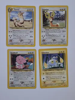Pokemon Neo Destiny and Genesis Lot (15 Cards) - Jigglypuff Marrill Totodile - Image 5