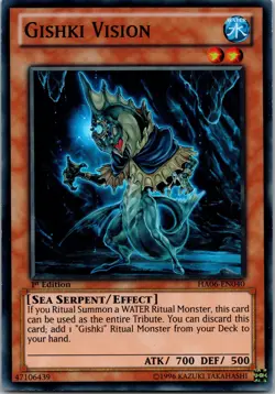 Yugioh Gishki Vision HA06-EN040 1st Edition Super Rare NM - Image 1