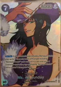 Ms. All Sunday SP OP14-084 English One Piece TCG OP16 Nico Robin SP Pack Fresh - Image 1