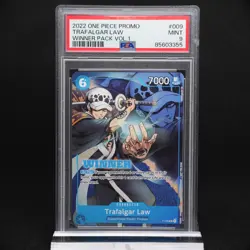 PSA 9 Trafalgar Law P-009 WINNER Stamp Vol 1 Promo Graded One Piece Card - Image 1