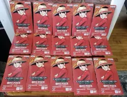 One Piece OP13 Carrying on His Will Sleeved Booster Pack Lot Of 15 Packs Sealed - Image 1