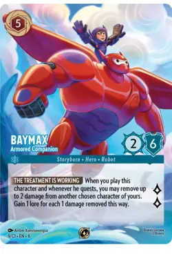 Lorcana Baymax – Armored Companion 9/C1 Non-Foil Promo ON HAND - Image 1