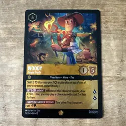 Woody FOIL Jungle Guide Legendary Lorcana Legendary 15/204 Toy Story - Image 1