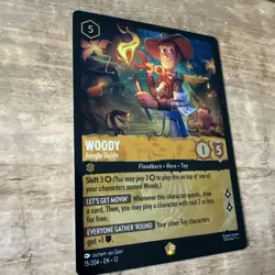 Woody FOIL Jungle Guide Legendary Lorcana Legendary 15/204 Toy Story - Image 3