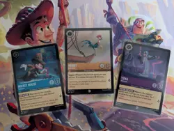Disney Lorcana The First Chapter Foil Promo Set Complete 8/P1 9/P1 10/P1 - Image 1