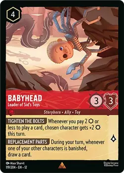 Lorcana TCG - [12 - 119/204 Rare NM] Babyhead - Leader of Sid's Toys - Wilds ... - Image 1