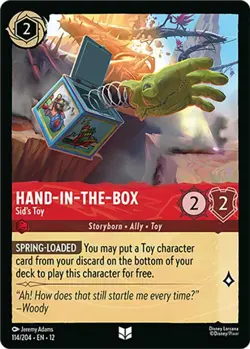 Lorcana TCG - [12 - 114/204 Cold Foil Uncommon NM] Hand-in-the-Bx - Sid's Toy... - Image 1
