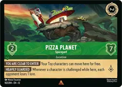 Lorcana TCG - [12 - 102/204 Cold Foil Rare NM] Pizza Planet - Spaceport - Wil... - Image 1