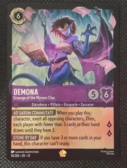 Demona - Scourge of the Wyvern Clan 55/204 Whispers in the Well Lorcana Foil - Image 1