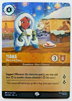 Tiana Warm and Happy 205/204 Winterspell EN-11 - Lorcana English - Image 1