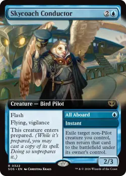 MTG - [SOS - 322 ] Skycoach Conductor (Extended Art) - Secrets of Strixhaven - Image 1