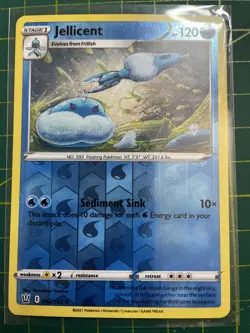 Pokemon TCG Jellicent Reverse Holo Rare Card 042/163 Battle Styles - Image 1