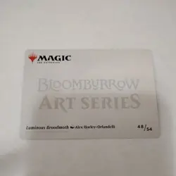 1 x Luminous Broodmoth (48/54) Art Card - Gold-Stamped Signature - Art Series: B - Image 2