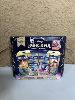 Disney Lorcana Trading Card Game 2 Decks 4 Booster Packs 1 Promo Card Sealed - Image 1