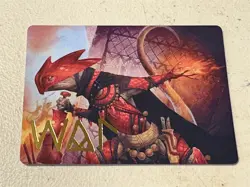 mtg gold signature Cindering Cutthroat, Bloomburrow Art Series card 26/54 - Image 1
