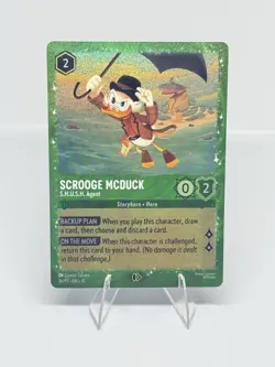 Scrooge Mcduck S.H.U.S.H. Agent Glimmer Foil Promo Lorcana Card - Image 1