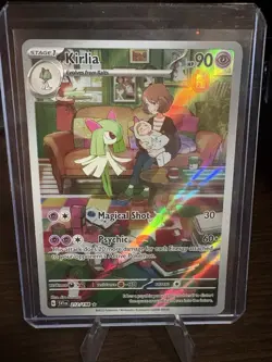 Kirlia - 212/198 - Pokemon Scarlet Violet Base Illustration Rare NM - Image 1