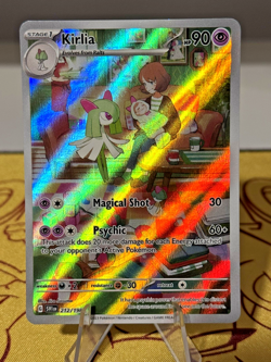 Pokemon TCG Kirlia 212/198 Scarlet & Violet Base Illustration Rare Card NM - Image 1