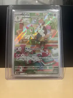 Pokemon TCG Kirlia Illustration Rare Card Scarlet & Violet 212/198 NM Condition - Image 1