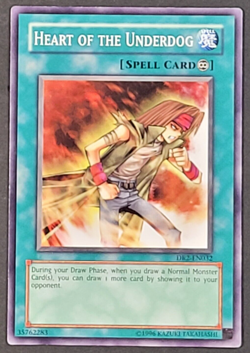 Yugioh TCG- Heart of the Underdog - DR2-EN032 - NM - Unlimited - Spell Card 2010 - Image 1