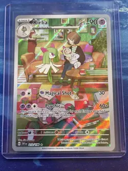 Pokemon TCG Kirlia 212/198 Scarlet And Violet Base Set Illustration Rare NM - Image 1