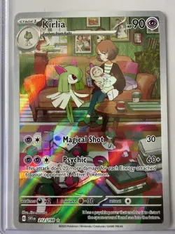 Pokemon TCG Kirlia Scarlet Violet Illustration Rare Card 212/198 NM/M - Image 1