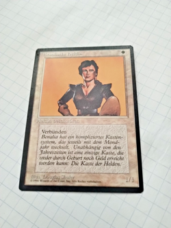 Mtg Benalish Hero (Benalische Heldin) German FBB Regular -Bit of Edge Wear -Pics - Image 2