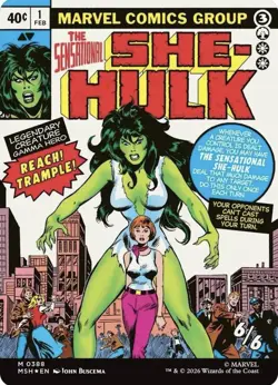 (PREORDER) Jennifer Walters /The Sensational She-Hulk (Borderless) (0388) Foil - Image 1