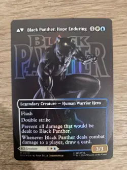 King T'Challa Black Panther Hope Enduring x1 Mtg Marvel Nm Borderless Foil #0373 - Image 2