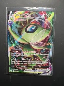 Pokemon TCG Celebi VMAX Chilling Reign 008/198 Holo Ultra Rare Near Mint - Image 1
