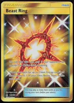 Beast Ring 141/131 NM Forbidden Light Secret Rare Holo Pokemon - Image 1