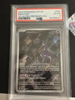 2023 POKEMON SVP EN-SV BLACK STAR PROMO #052 MEWTWO PSA 4 - Image 1