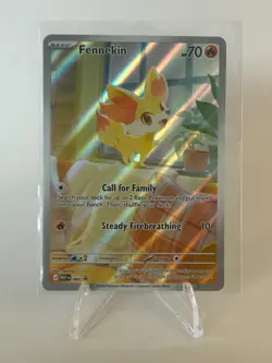 Pokemon TCG Fennekin IR 080 Chaos Rising Promo English Near Mint - Image 1
