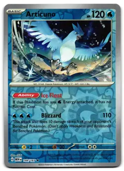 Articuno 144/165 - 🌊 151 Rare Pokemon TCG Reverse Holo 🖤 - LP - Image 1