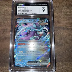 Pokemon TCG CGC 9 Walking Wake Ex 2024 Black Star Promos Paradox Clash Tin - Image 1