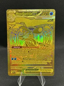 Mega Greninja EX 122/086 Gold Holo SIR ME:04 Chaos Rising - Pokemon Chase - Image 1