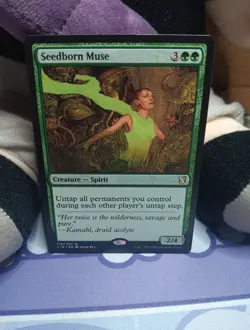 MTG Seedborn Muse 2019 Commander Regular Green Magic the Gathering Card - Image 1