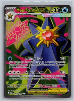 Mega Starmie ex 102/088 ME03: Perfect Order Pokemon TCG Ultra Rare English NM - Image 1