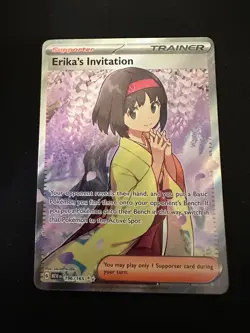Pokemon - Erika's Invitation - 196/165 - Scarlet & Violet: 151 - Full Art Card - Image 1