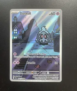 Pokemon TCG Duskull 068/064 SV Shrouded Fable Illustration Rare Holo EN 60 - Image 1