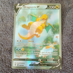 Pokemon TCG Dragonite V 192/203 Evolving Skies Full Art Holo - Image 1